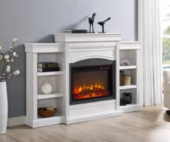 69" Shoreleaf White Mantel Electric Fireplace 7 69" Shoreleaf White Mantel Electric Fireplace -Storage supplies store 810465035 1