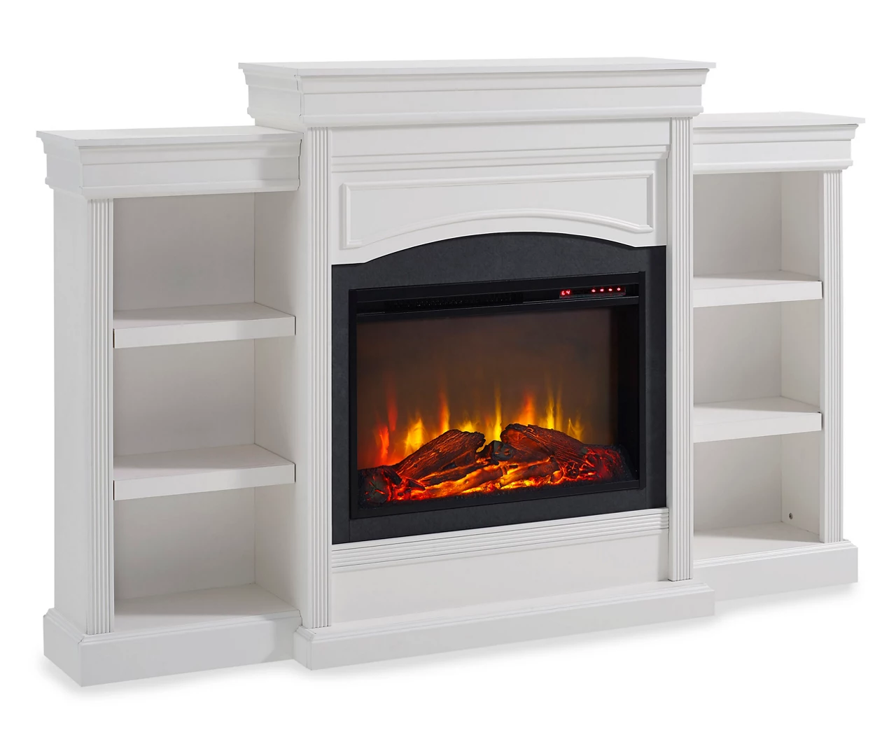 69" Shoreleaf White Mantel Electric Fireplace 3 69" Shoreleaf White Mantel Electric Fireplace
