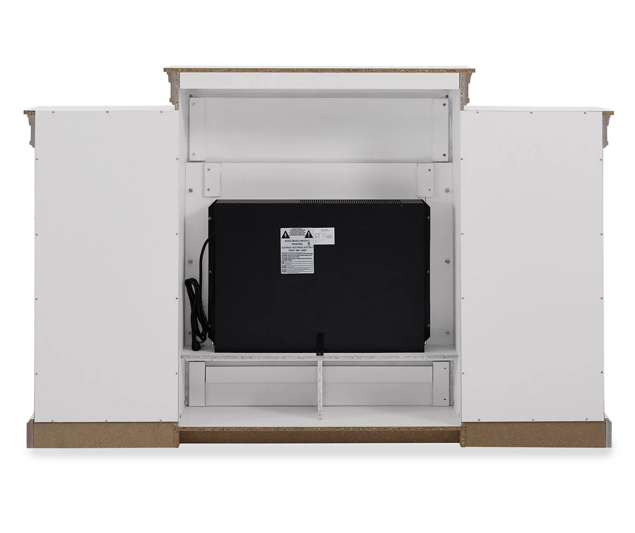 69" Shoreleaf White Mantel Electric Fireplace 4 69" Shoreleaf White Mantel Electric Fireplace - Image 2