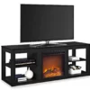 59" Roxbury Black Electric Fireplace Console 2 59" Roxbury Black Electric Fireplace Console -Storage supplies store 810465038 2