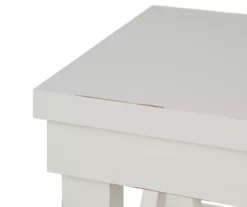 Stockton White TV Stand -Storage supplies store 810465101 4