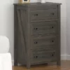 Century Lane Weathered Oak 4-Drawer Dresser