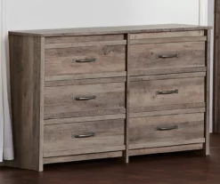 Duncan Gray Oak 6-Drawer Dresser -Storage supplies store 810465129 3