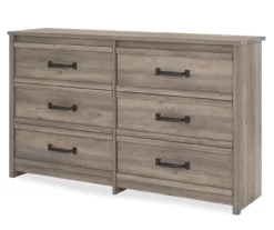 Duncan Gray Oak 6-Drawer Dresser -Storage supplies store 810465129 4