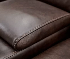 Wellsley Leather Power Reclining Console Loveseat -Storage supplies store 810469259 31