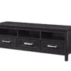 Black 3-Drawer TV Stand 2 Black 3-Drawer TV Stand -Storage supplies store 810469707 2