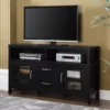 Black 2-Door Media TV Stand 1 Black 2-Door Media TV Stand -Storage supplies store 810469708