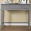 Somerville Gray Writing Desk -Storage supplies store 810483922