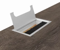 Arlenbry Gray Desk -Storage supplies store 810485139 4