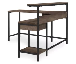 Arlenbry Gray L-Shaped Corner Desk 11 Arlenbry Gray L-Shaped Corner Desk -Storage supplies store 810485152 2