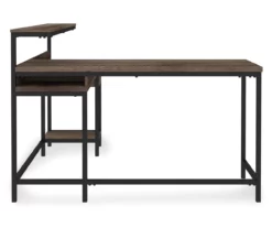 Arlenbry Gray L-Shaped Corner Desk 12 Arlenbry Gray L-Shaped Corner Desk -Storage supplies store 810485152 4