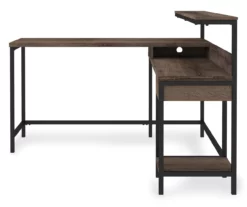 Arlenbry Gray L-Shaped Corner Desk 13 Arlenbry Gray L-Shaped Corner Desk -Storage supplies store 810485152 5
