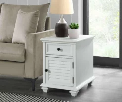 Charleston Shutter Door End Table -Storage supplies store 810490873 3