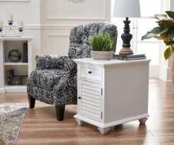 Charleston Shutter Door End Table -Storage supplies store 810490873 8