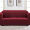 Wine Red Sofa Slipcover 1 Wine Red Sofa Slipcover -Storage supplies store 810498493 2