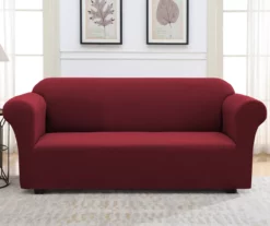 Wine Red Sofa Slipcover