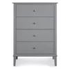 Somerville Gray 4-Drawer Dresser 1 Somerville Gray 4-Drawer Dresser -Storage supplies store 810498832 1