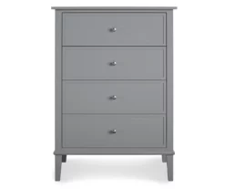 Somerville Gray 4-Drawer Dresser