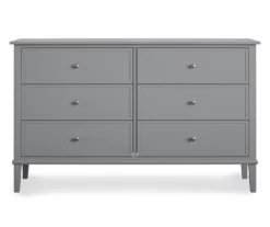 Somerville Gray 6-Drawer Dresser