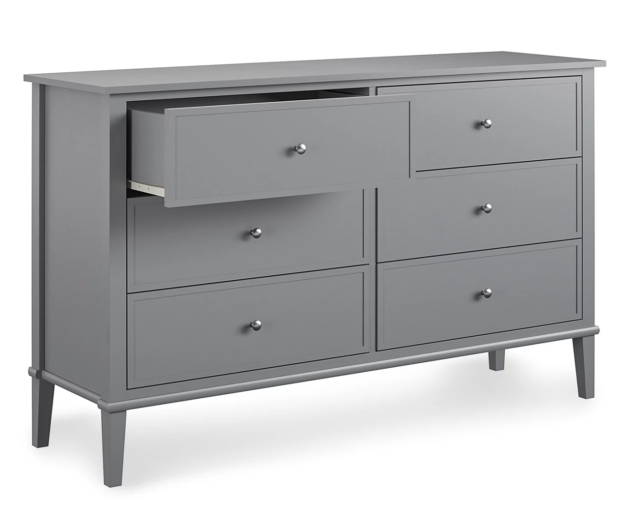 Somerville Gray 6-Drawer Dresser 4 Somerville Gray 6-Drawer Dresser - Image 2