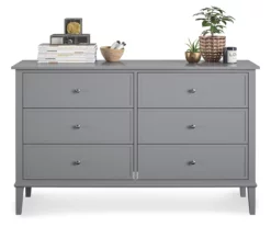 Somerville Gray 6-Drawer Dresser 8 Somerville Gray 6-Drawer Dresser -Storage supplies store 810498835 3