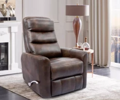 Real Living Bolero Faux Leather Swivel Glider Recliner 16 Real Living Bolero Faux Leather Swivel Glider Recliner -Storage supplies store 810499151 1