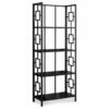 Black Square 4-Shelf Bookcase -Storage supplies store 810502794 2