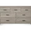Silverton Oak 7-Drawer Dresser 1 Silverton Oak 7-Drawer Dresser -Storage supplies store 810504711 2