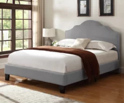Lombard Light Gray Queen Upholstered Bed -Storage supplies store 810507931 10