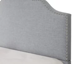 Lombard Light Gray Queen Upholstered Bed -Storage supplies store 810507931 5