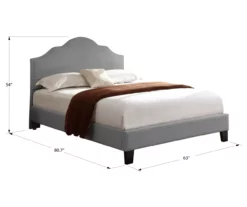 Lombard Light Gray Queen Upholstered Bed -Storage supplies store 810507931 6