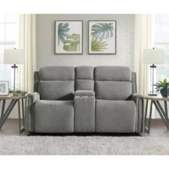 Mason Power Reclining Console Loveseat -Storage supplies store 810512652 11