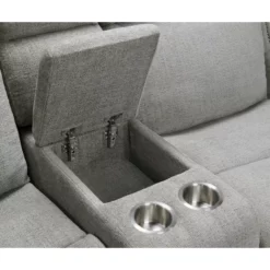 Mason Power Reclining Console Loveseat -Storage supplies store 810512652 21