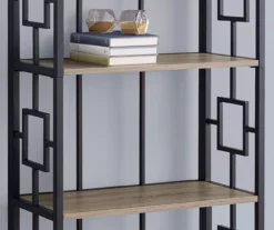 Dark Taupe Square 4-Shelf Open Bookcase -Storage supplies store 810512901 4
