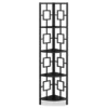 Black Square 4-Shelf Corner Bookcase -Storage supplies store 810512905 2