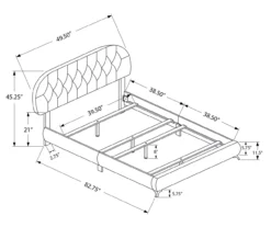 White Tufted Faux Leather Twin Upholstered Platform Bed -Storage supplies store 810512926 3
