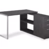 Gray Reversible L-Shaped Corner Desk 2 Gray Reversible L-Shaped Corner Desk -Storage supplies store 810512938 2