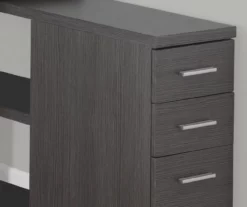 Gray Reversible L-Shaped Corner Desk 10 Gray Reversible L-Shaped Corner Desk -Storage supplies store 810512938 4