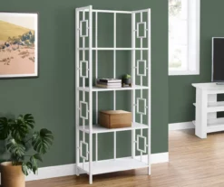 White Square 4-Shelf Open Bookcase 8 White Square 4-Shelf Open Bookcase -Storage supplies store 810512949 1