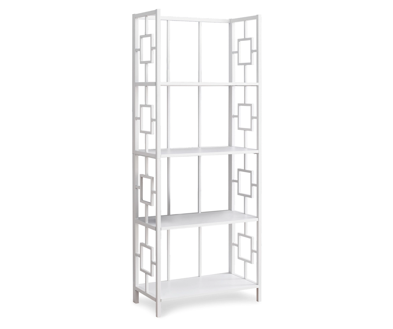 White Square 4-Shelf Open Bookcase 3 White Square 4-Shelf Open Bookcase
