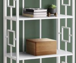 White Square 4-Shelf Open Bookcase 10 White Square 4-Shelf Open Bookcase -Storage supplies store 810512949 4