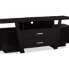60" Espresso 2-Drawer TV Stand -Storage supplies store 810512982 2