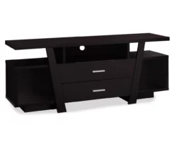 60" Espresso 2-Drawer TV Stand