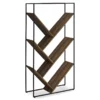 Brown 5-Shelf Slanted Bookcase 2 Brown 5-Shelf Slanted Bookcase -Storage supplies store 810512985 2