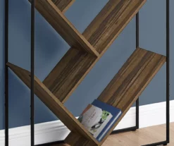 Brown 5-Shelf Slanted Bookcase 10 Brown 5-Shelf Slanted Bookcase -Storage supplies store 810512985 4