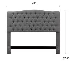Gray Celeste Upholstered Queen Headboard 12 Gray Celeste Upholstered Queen Headboard -Storage supplies store 810513487 3