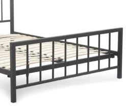 Black Evans King Platform Bed -Storage supplies store 810513490 11