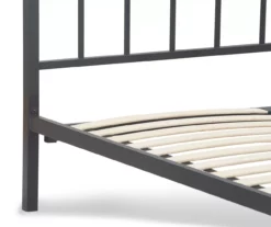 Black Evans King Platform Bed -Storage supplies store 810513490 13