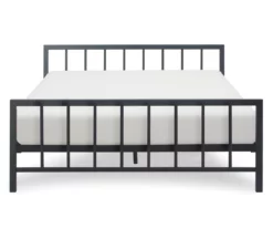 Black Evans King Platform Bed