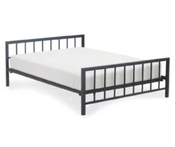 Black Evans King Platform Bed -Storage supplies store 810513490 2